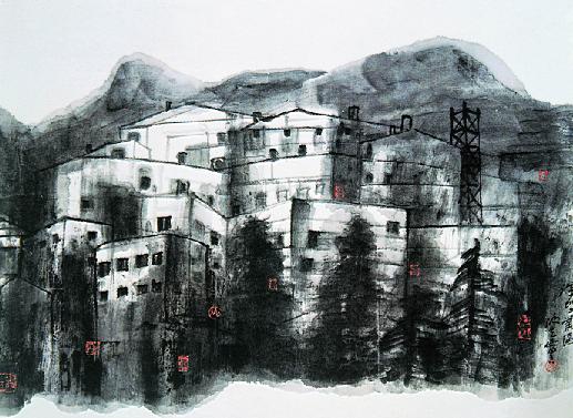 深圳工业区 85X60cm 1996年 宣纸·水墨.jpg.jpg