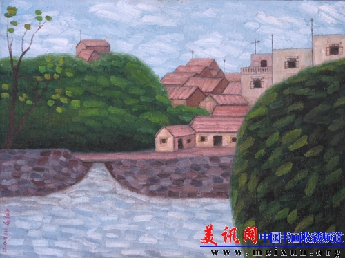 早春的家乡（45.8x39.6cm）.jpg