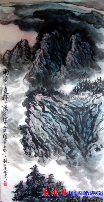 雨后复斜阳(136 68)cm 2002.jpg