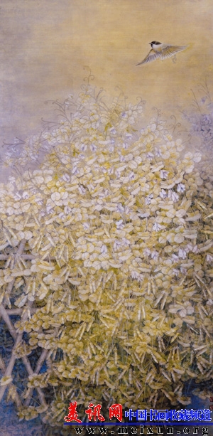 《芒种时节》90cm X 176cm入选中国美协主办-中国当代花鸟画大展.JPG