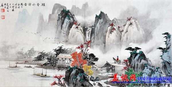 宋兆钦-驴背吟诗图-50X100cm-2010.12.jpg