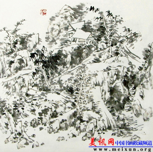 山居图 49×49cm 2009年.jpg