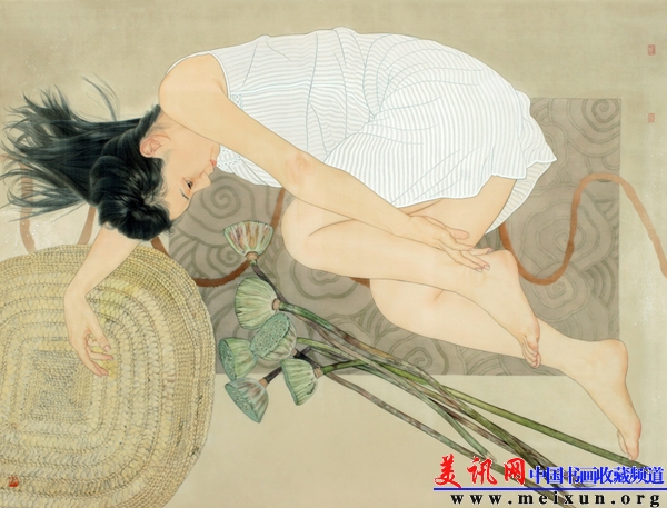 心清映荷香       147cm×110cm 绢本 2012.jpg