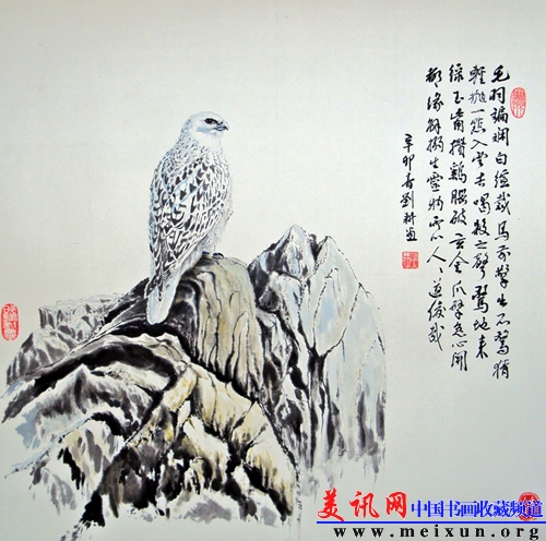 《白鹰》2011年 纸质 66cm 66cm.JPG