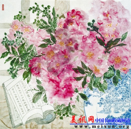 烂熳紫薇 65x65cm 2010年.jpg