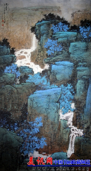 溪山蒙雨    198cmx96cm.jpg