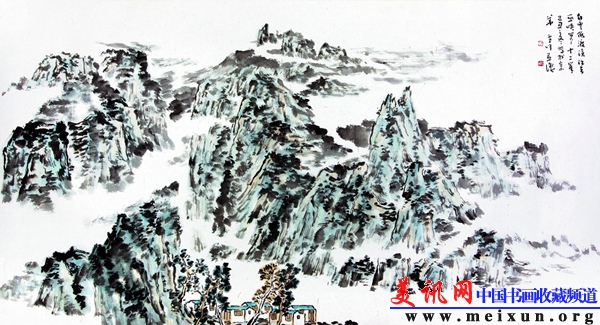 白云低渡沧江去96×180cm2009年作.jpg