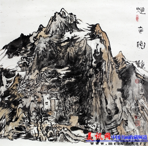 11烟寺晚钟2012年（68X68）中国画。纸本.jpg