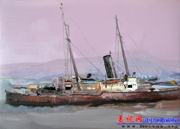 陈士斌 甲午舰魂之二 55×70cm 2012.jpg