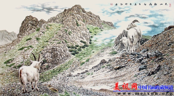 天山新雨后180x97cm郭德勋-益禾2012年作，镜心。作品表现西部山水之苍劲与博大，展示西部风韵.jpg