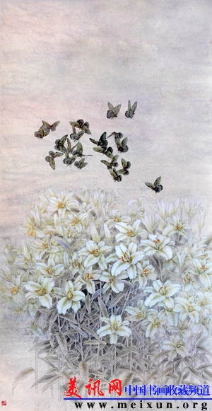 《百合花开》2012年创作，熟宣（长173cm宽93cm）.jpg