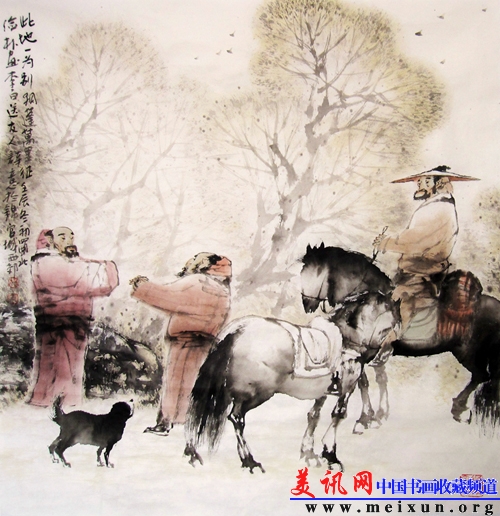 李白送友人诗意 2012年 水墨宣纸 68×68cm.jpg