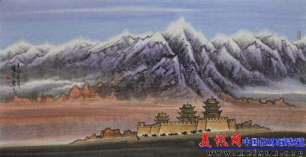 明驼千里出玉关132x68cm.jpg