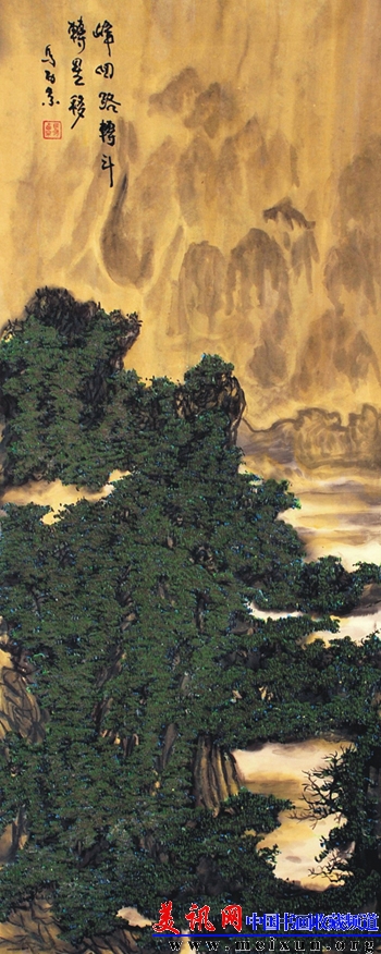 峰回路转斗转星移.48×120cm.2003年...jpg