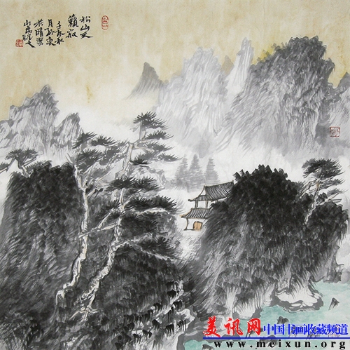 松山天籁寂 68×68cm 2012 孙奕.jpg