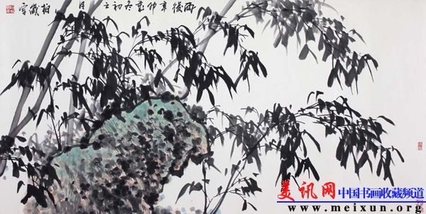 雨后 2011年 纸本 138x69cm 王柏岁作).jpg