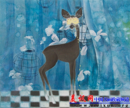 赵淑伊 《The blue》 60×73cm 水墨 2010.jpg