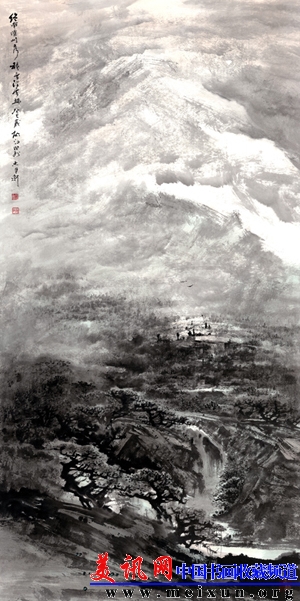 胡江  终南雄山137X68cm.jpg