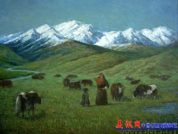 《清晨》布面油画 100cm×80cm 2010年作.jpg