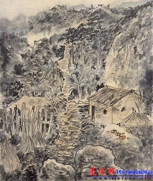 衡山道观38x45cm.JPG