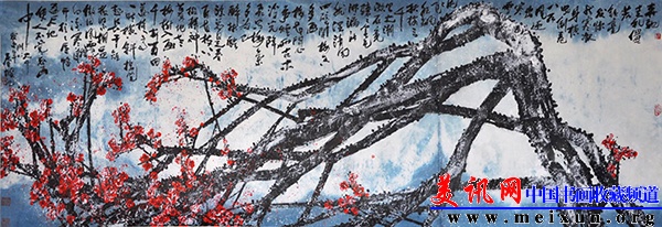 奔驰走虬僵若铁+癸末年+227x90CM.JPG