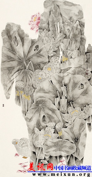 王路平 暗香浮动 纸本水墨 68x136cm 2014年.jpg