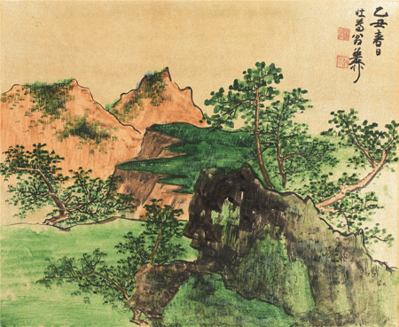 谢稚柳 《江山粹美册》 之五 纸本设色 册页29×36cm.jpg