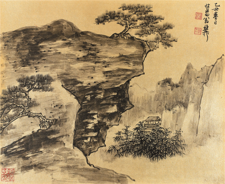 谢稚柳 《江山粹美册》 之六 纸本设色 册页29×36cm.jpg