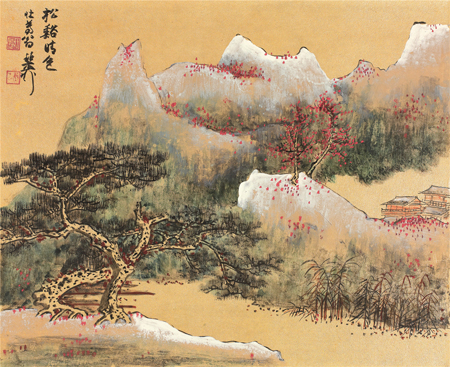 谢稚柳 《江山粹美册》 之一 纸本设色 册页29×36cm.jpg