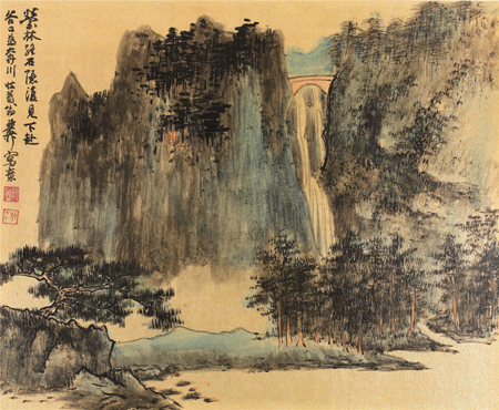 谢稚柳 《江山粹美册》 之十二 纸本设色 册页29×36cm.jpg