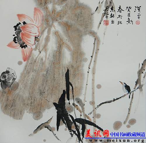 独鸣（写意）  68cmx68cm 2013年.JPG