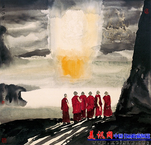 6，清净世界系列《灵山佛音》46X46.JPG