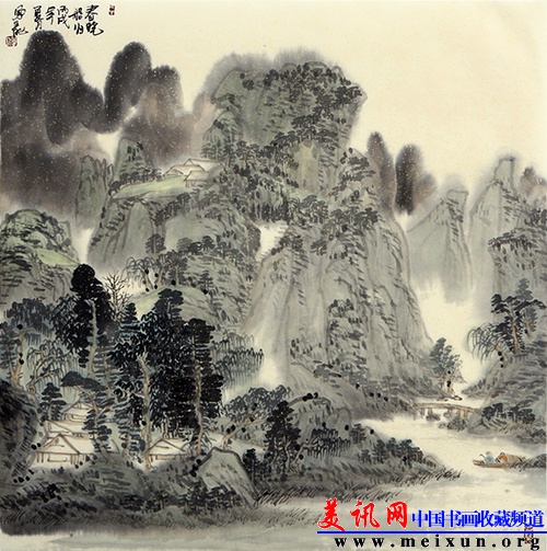 《春晓船归》 68x68cm 2006年.jpg