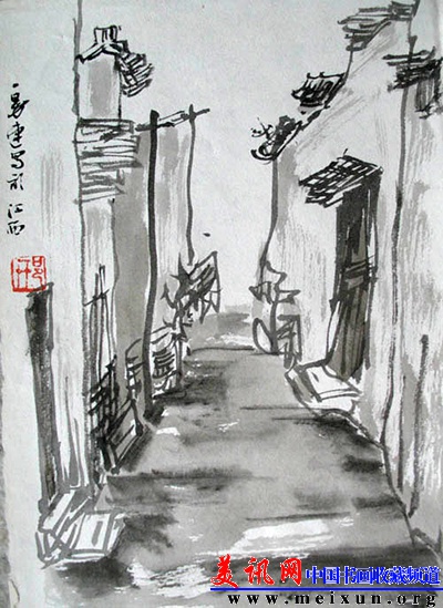 徽州民居之三，尺寸：20cm乘27cm.jpg