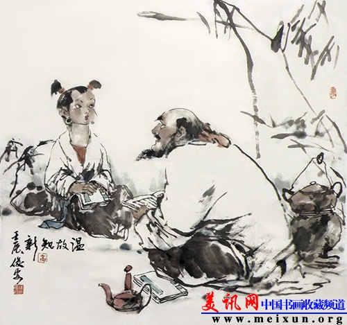 温故知新 纸本设色 2014 68cm×68cm.jpg