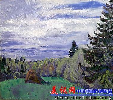 14扎贯尼科 V.F.《初夏》布面油画 47×42cm  1985年.JPG