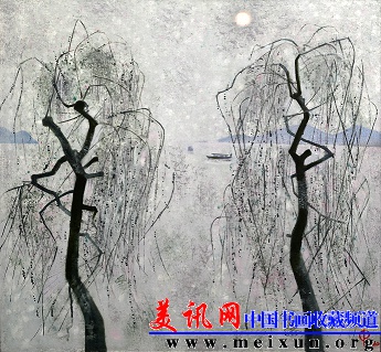 7列宾 C.N. 《西湖》布面油画 70×75cm  2010年.jpg