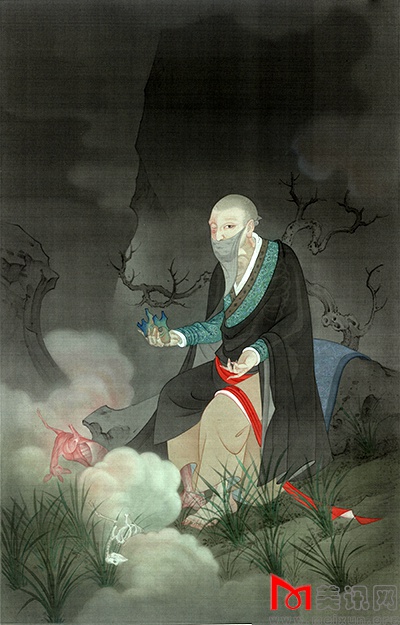 殼 郝量 絹本重彩2011年  92x145 cm.jpg